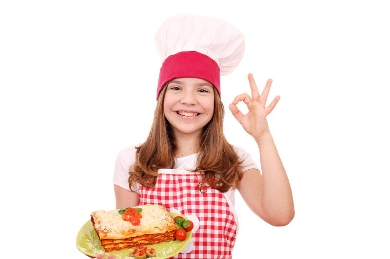 Kind und Lasagne