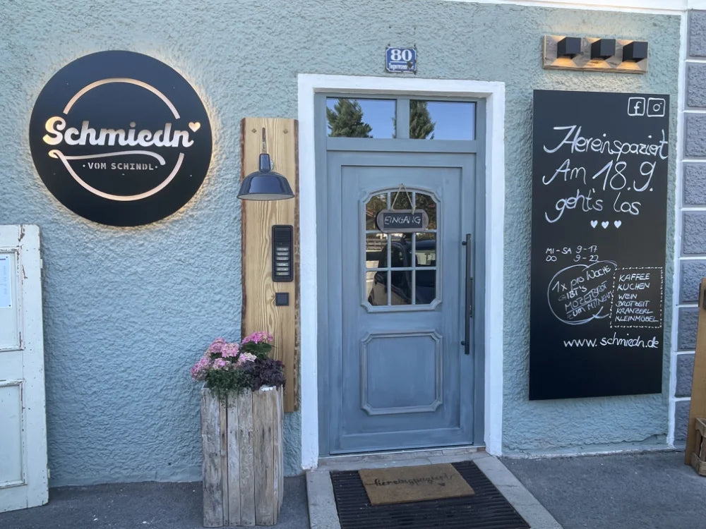 Eintrittstüre des Cafes