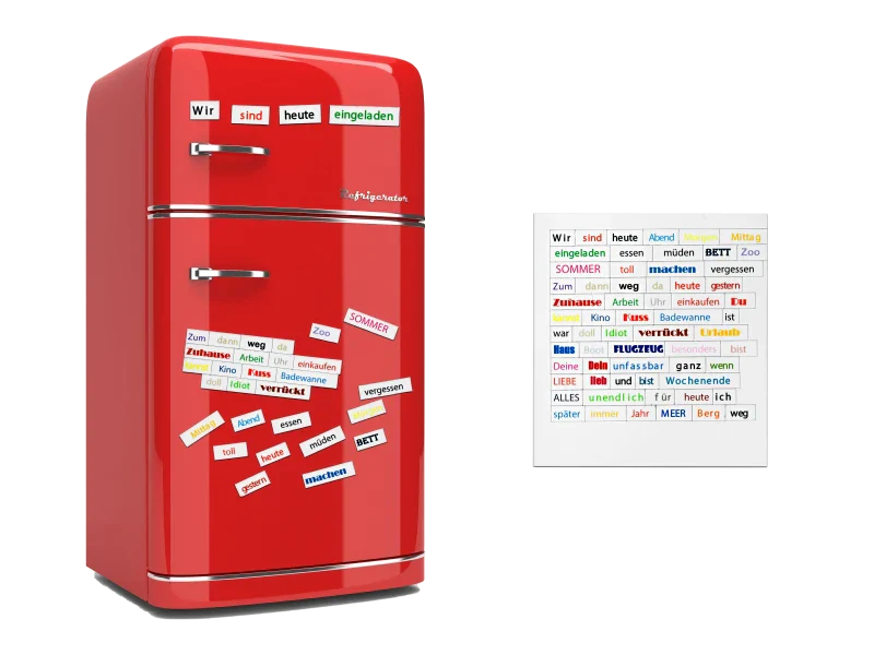 Kühlschrank mit Magneten