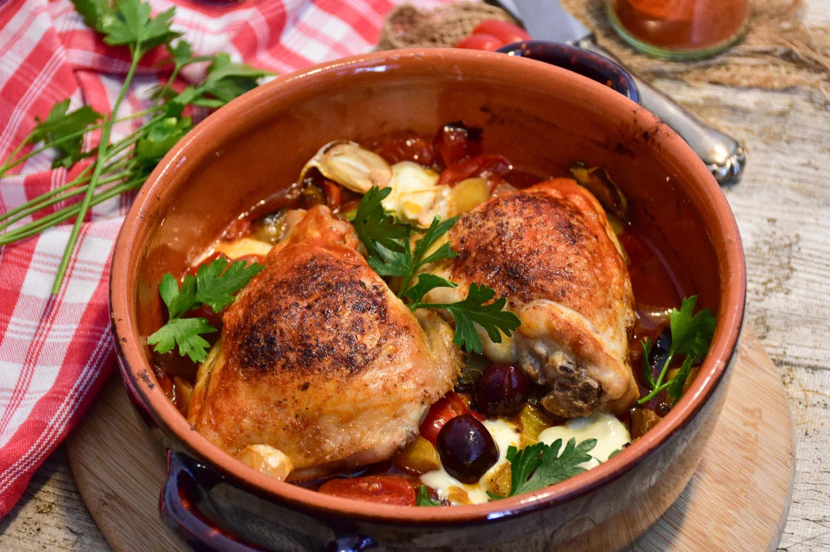 Huhn mediterran