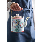 Pip Studio Flower Festival Teekanne Geschenkset Blau – 1L Porzellan in Geschenkbox
