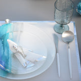 Aulica Besteckset Silber & Weiß 24-teilig – elegantes Edelstahlbesteck für 6 Personen