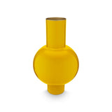 Pip Studio Metallvase Gelb – skulpturale Design-Vase mit modernem Charakter