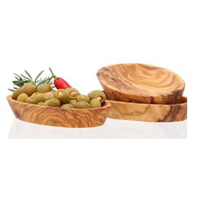 Schälchen oval 3er-Set aus Olivenholz – je ca. 16 cm