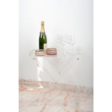 Aulica Beistelltisch aus Acryl – transparenter klappbarer Design-Tisch
