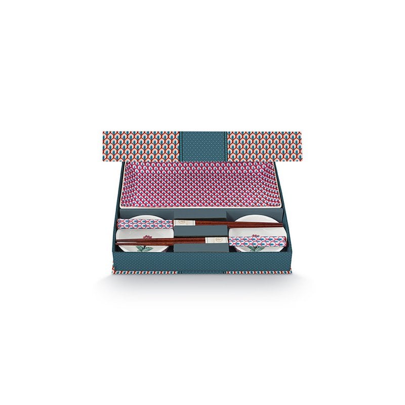 Pip Studio Flower Festival Oriental Geschenkset – 6-teilig in Blau | MAUOALA