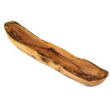 Rustikale Brotschale aus Olivenholz – handgefertigte Servierschale 40–45 cm