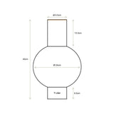 Pip Studio Metallvase Rosa – skulpturale Design-Vase mit modernem Charme