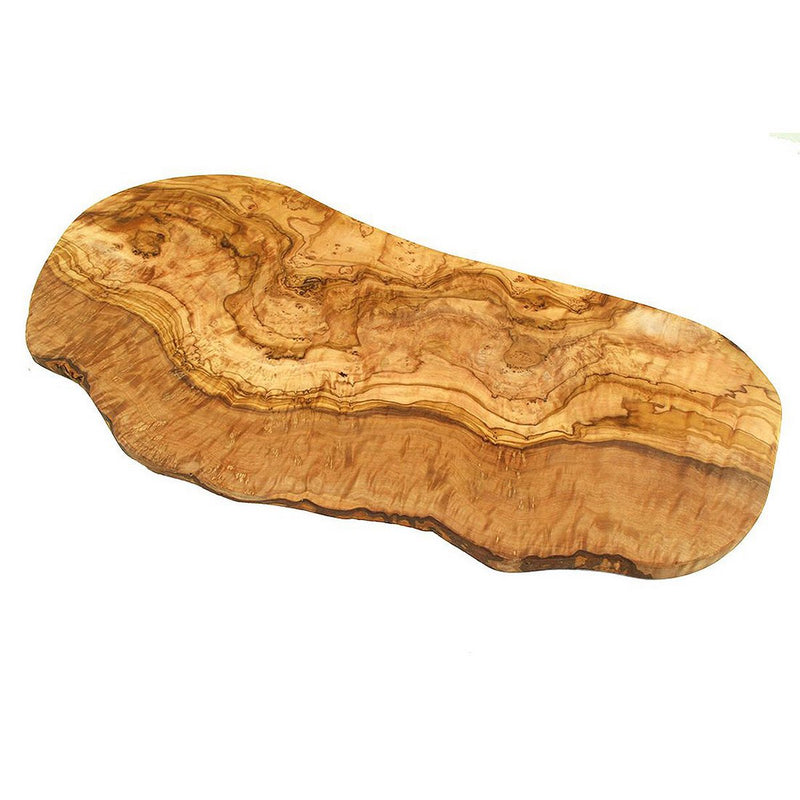 Schneidebrett RUSTIKAL aus Olivenholz (45–49 cm)