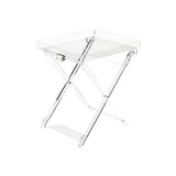 Aulica Beistelltisch aus Acryl – transparenter klappbarer Design-Tisch