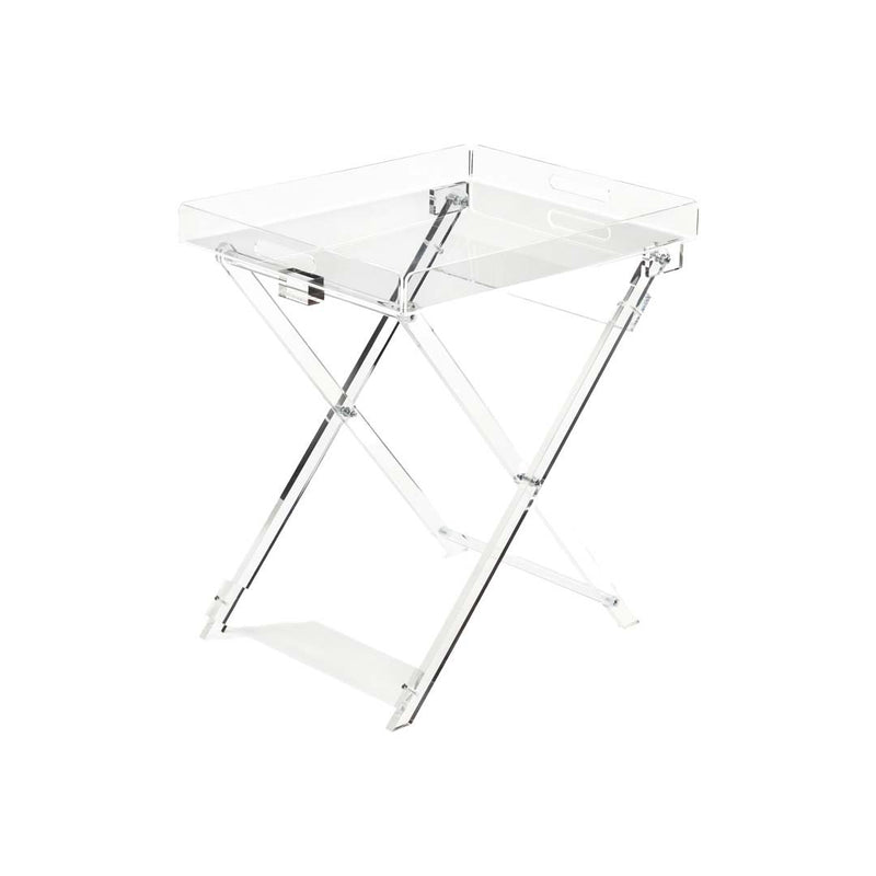 Aulica Beistelltisch aus Acryl – transparenter klappbarer Design-Tisch
