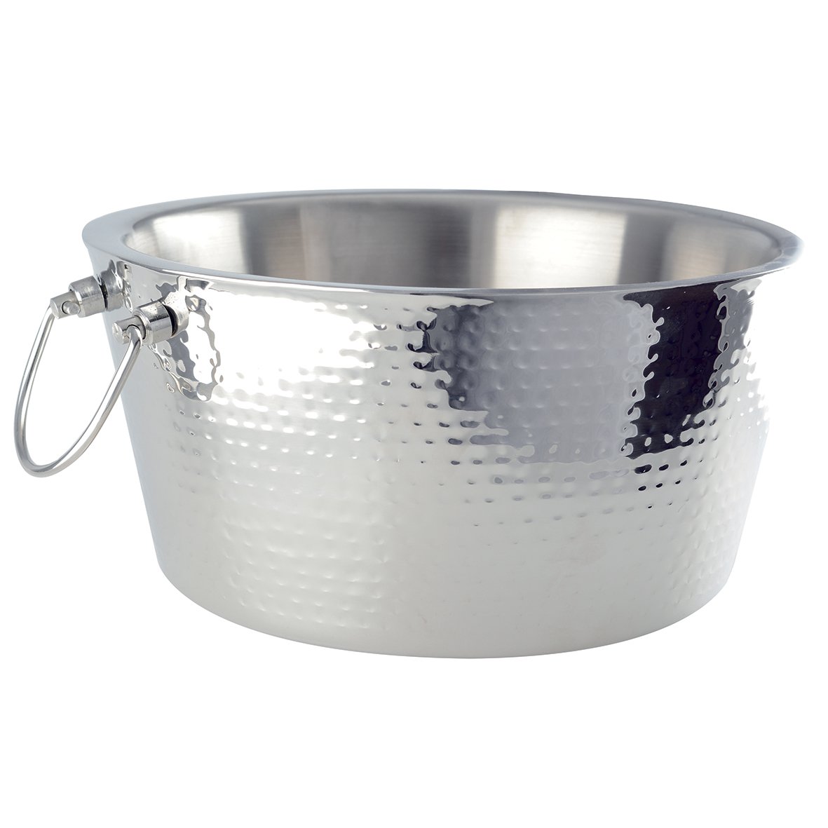 Champagnerkühler Silber mit Spiegeleffekt – eleganter Flaschenkühler
