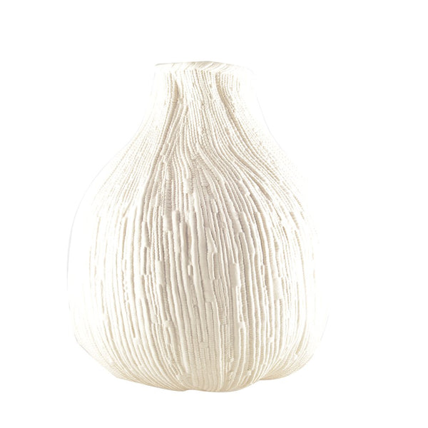 Aulica Vase Cremeux Weiß – große Design-Vase aus Keramik 32 cm