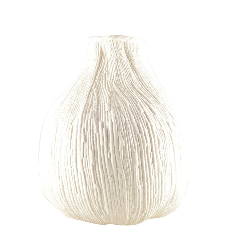 Aulica Vase Cremeux Weiß – große Design-Vase aus Keramik 32 cm