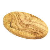 Frühstücksbrett Oval aus Olivenholz 24 cm – handgefertigt in Deutschland