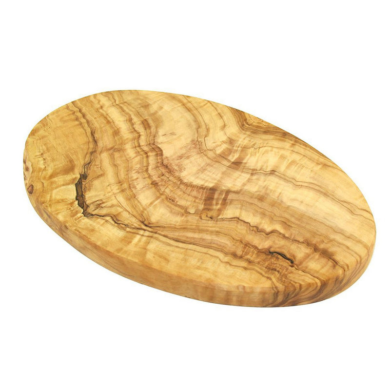 Frühstücksbrett Oval aus Olivenholz 24 cm – handgefertigt in Deutschland