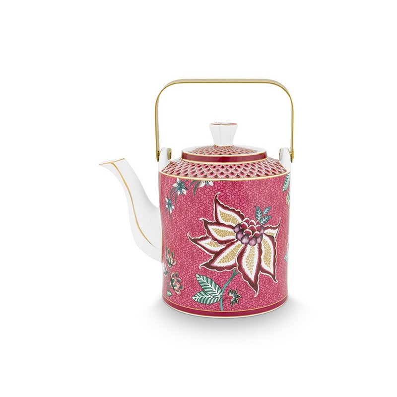Pip Studio Flower Festival Teekanne Geschenkset – 1L Porzellan in Geschenkbox