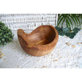 Knabberschale RUSTIKAL rund aus Olivenholz Ø 14 cm