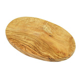 Frühstücksbrett Oval aus Olivenholz 24 cm – handgefertigt in Deutschland