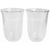 De’Longhi Thermogläser – 2er Set doppelwandige Latte Macchiato Gläser 220 ml