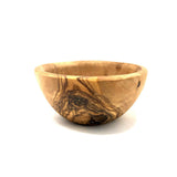 Tapas-Schalen 3er Set aus Olivenholz - 14 cm– handgefertigte Schälchen