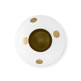 Pip Studio Metallvase Dots Weiß-Gold 32 cm