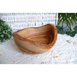 Knabberschale RUSTIKAL rund aus Olivenholz Ø 14 cm