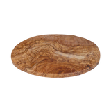 Frühstücksbrett Oval aus Olivenholz 24 cm – handgefertigt in Deutschland