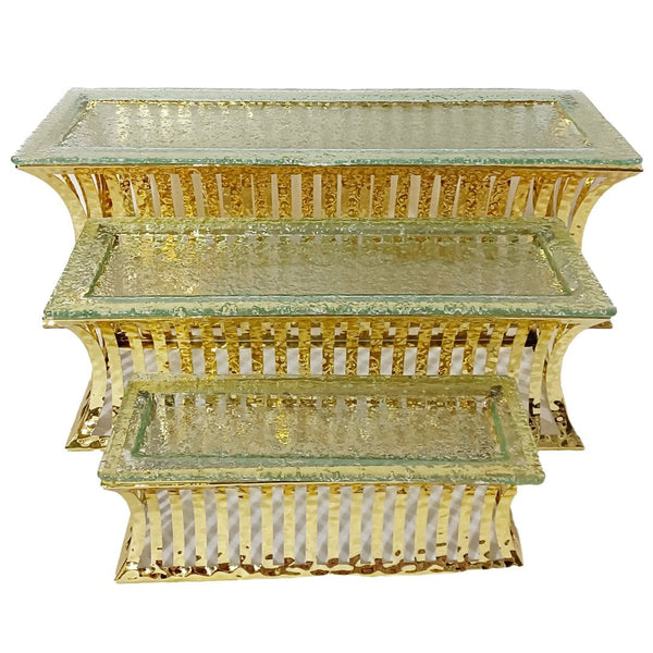 Aulica Dessert-Etagere Set Gold – 3-teiliges Präsentationsset