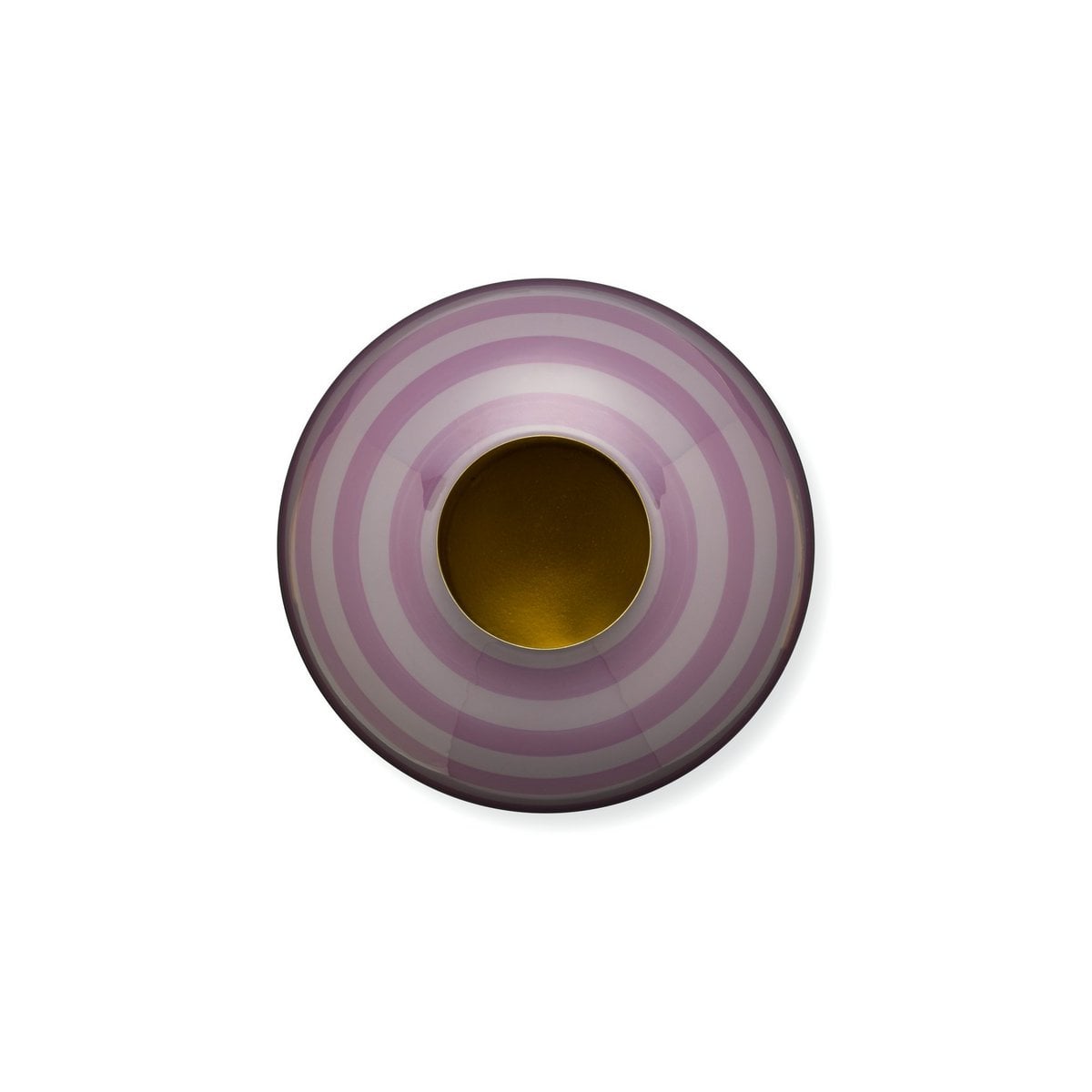 Pip Studio Metallvase Rosa gestreift – dekorative Design-Vase