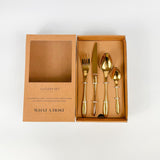 Milan Gold Stainless Steel Cutlery Sets x16/24 pieces