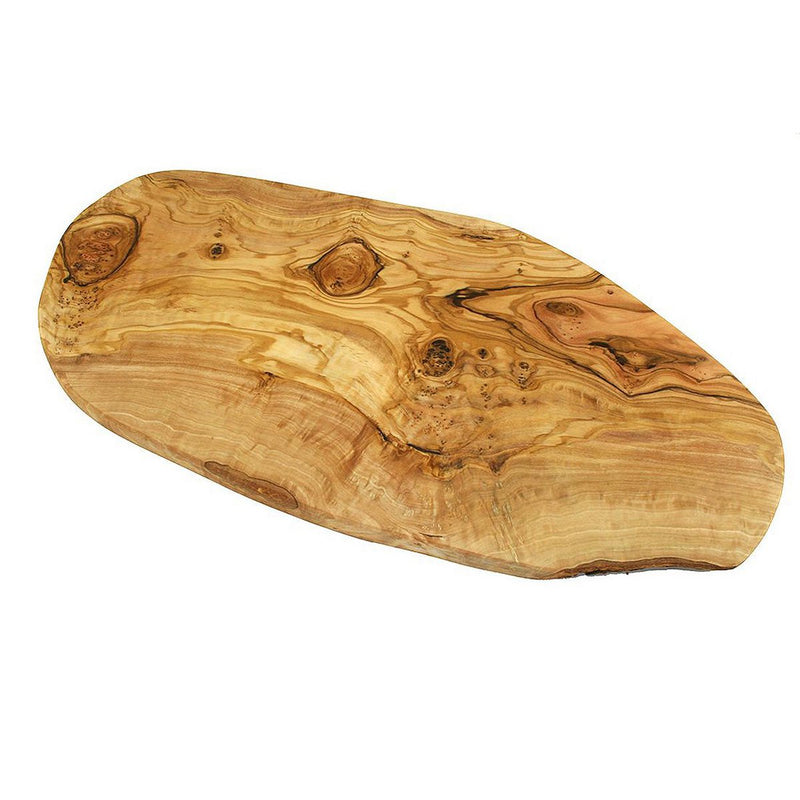 Schneidebrett RUSTIKAL aus Olivenholz (25–29 cm)