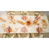 Aulica Ovales Dekotablett Rosé-Gold – elegantes Serviertablett aus Harz