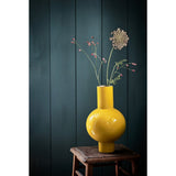 Pip Studio Metallvase Gelb – skulpturale Design-Vase mit modernem Charakter