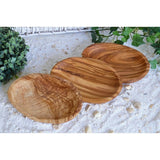 Schälchen oval 3er-Set aus Olivenholz – je ca. 16 cm