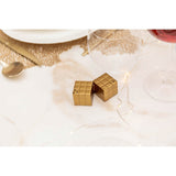 Aulica Salz- & Pfefferstreuer Gold – Würfel Design 3 cm