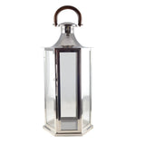 Aulica Design-Laterne aus Glas mit Holzgriff – 70 cm