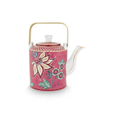 Pip Studio Flower Festival Teekanne Geschenkset – 1L Porzellan in Geschenkbox