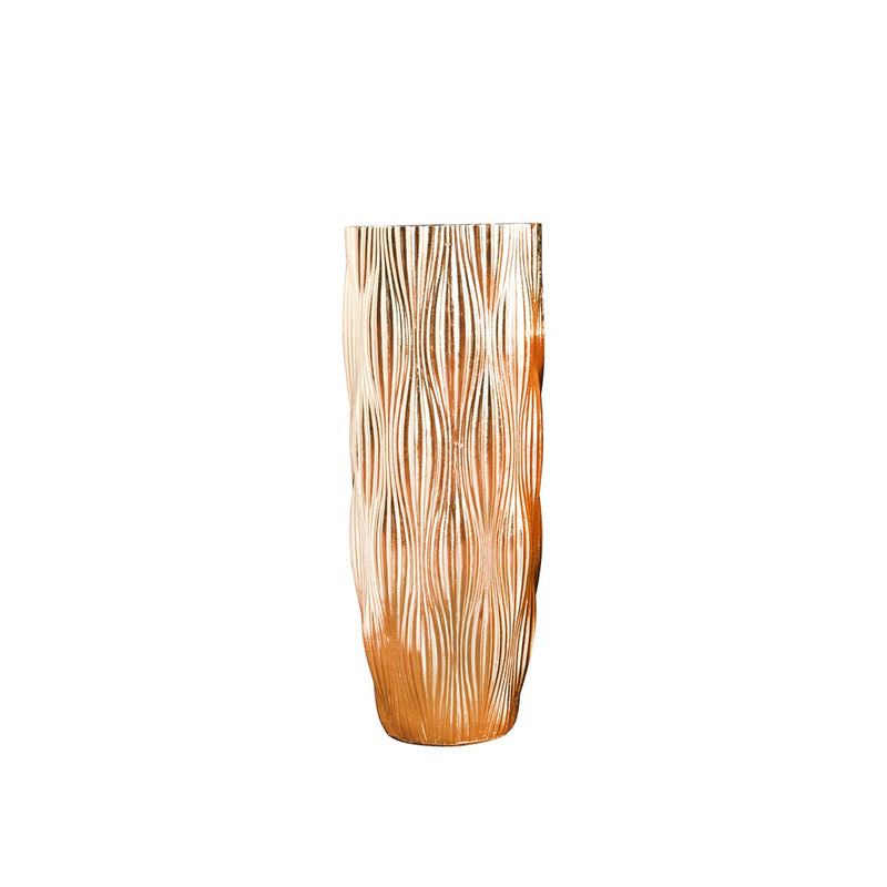 Goldene Vase aus Polyresin 70 cm – modernes Design mit luxuriöser Ausstrahlung
