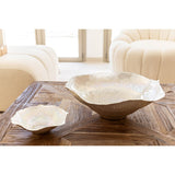 Aulica Design-Schale Silber aus Glas – große dekorative Obst- & Servierschale 45 cm