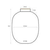 Pip Studio Metallvase Rosa gestreift – dekorative Design-Vase