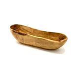 Rustikale Brotschale aus Olivenholz 35–39 cm – handgefertigtes Unikat aus Deutschland