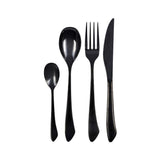 Aulica Besteckset Schwarz Glänzend – 24-teilig aus Edelstahl