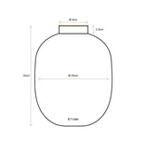 Pip Studio Metallvase Dots Weiß-Gold 32 cm