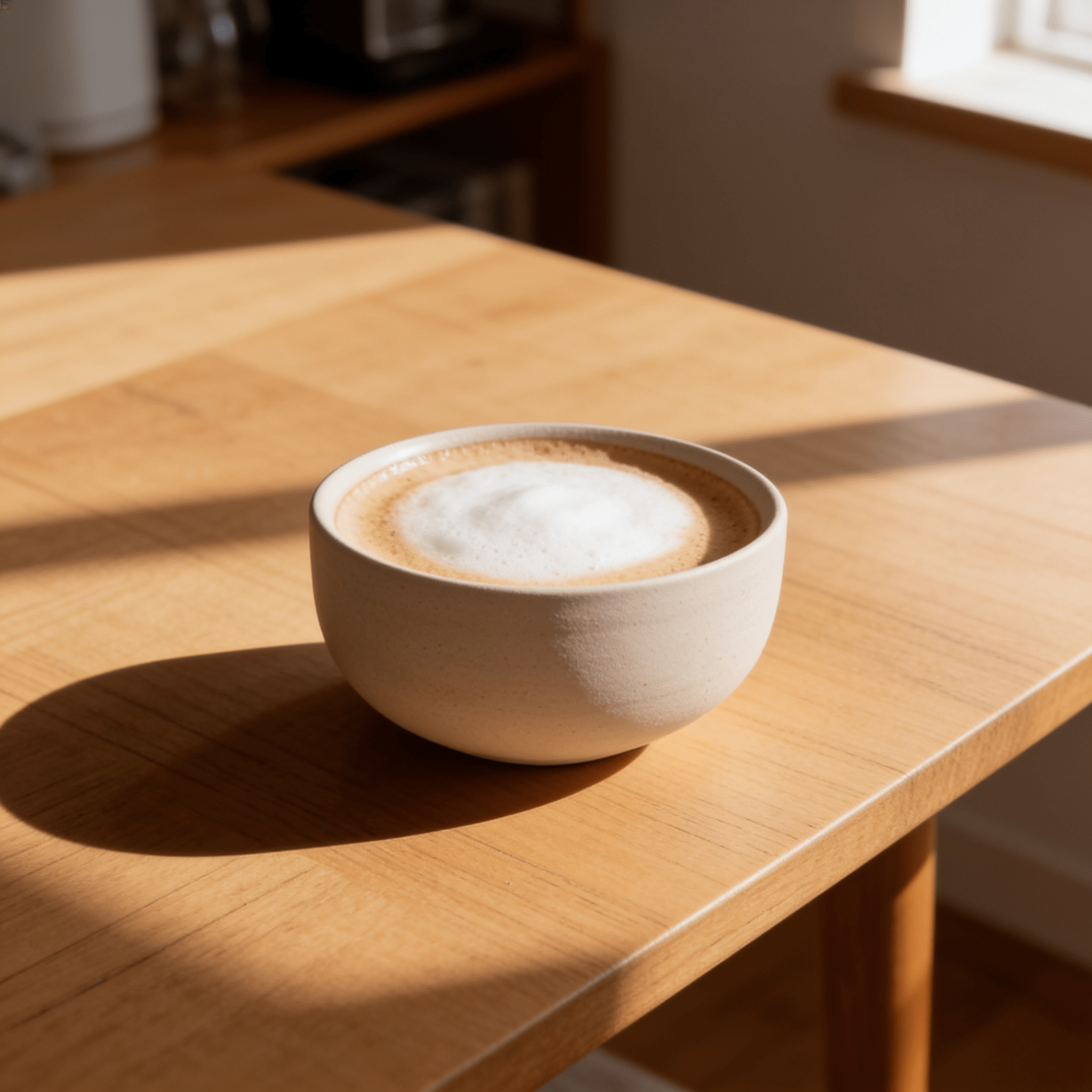 KUMO Cappuccino Tasse Beige | Handgemachte Keramiktasse