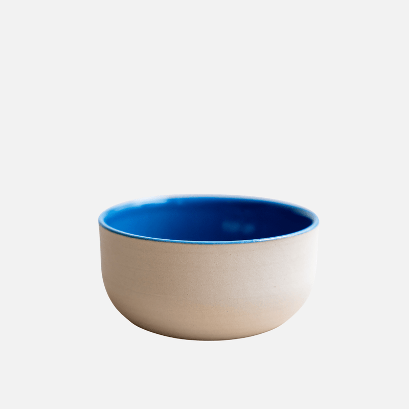 KUMO Cappuccino Tasse Blau | Handgemachte Keramiktasse