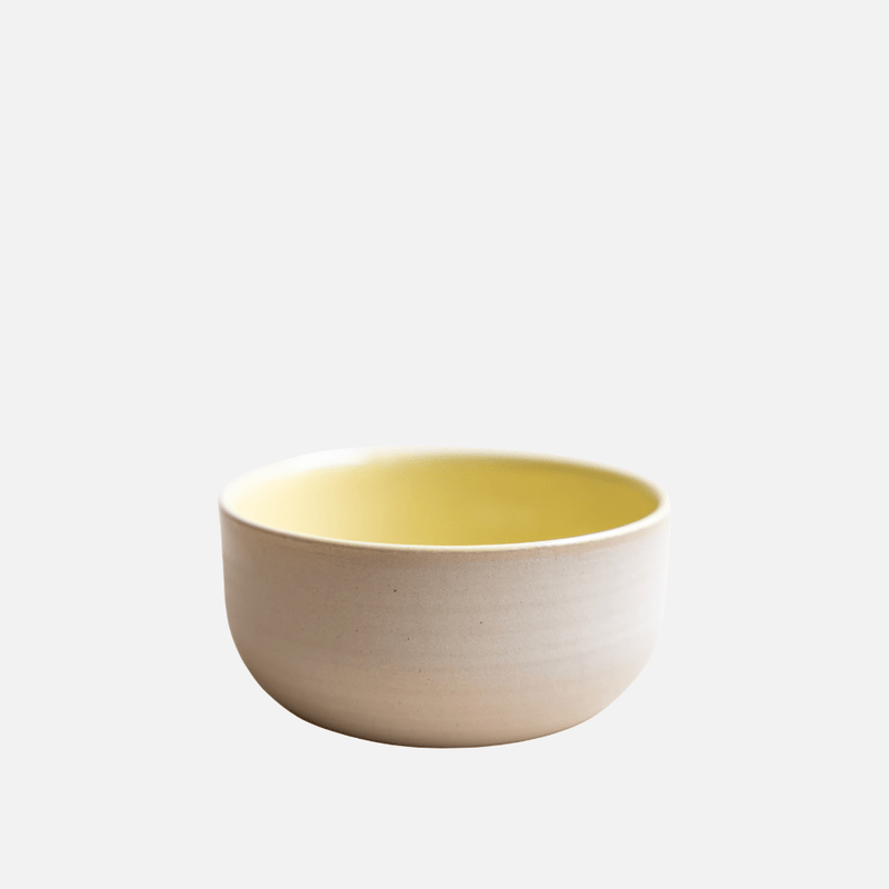 KUMO Cappuccino Tasse Gelb | Handgemachte Keramiktasse