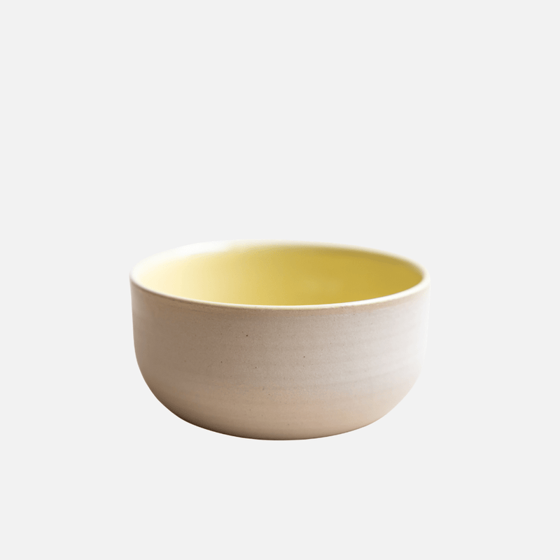 KUMO Flat White Tasse Gelb | Handgemachte Keramiktasse